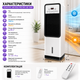 Мобильный кондиционер Domotec Air Max Pro BFX-8D-1668 3-в-1 с обогревом и охлаждением, напольный климатический вентилятор с сенсорным управлением и пультом ДУ, 3500 Вт / 1200 Вт, до 20 м² - изображение 5