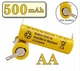 Акумулятор NI-Cd AA 500 mAh 1.2V під пайку (1 штука) - зображення 1