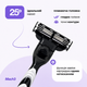 Бритвений станок Fast Shave Mach3 з 5 змінними касетами, 3 леза, сумісний з Gillette Mach3 - изображение 3