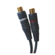 Аудіо кабель спліттер перехідник Alitek RCA Male - 2 x RCA Female NAVY Blue, 20 см (48990) - зображення 3