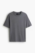 Футболка H&M Loose Fit сірий 1309319012 XL - зображення 5