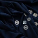 Тканина трикотаж CRYSTAL SILKY 180 г/м2 ширина 150 см преміальна блискуча тканина для легінсів і топів т/синя м.п. - зображення 4