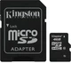 Карта пам'яті MicroSD 4GB Kingston/C10+SD - изображение 1