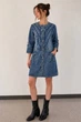 Платье женское полубатальное джинсовое синего цвета Fashion размер 46-48 (216246) - изображение 1