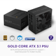 Блок питания NZXT C Series ATX 3.1 1000 W 80 Plus Gold Core Full-modular Power Supply, EU (PA-0G3BB-EU) - изображение 2