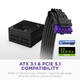 Блок питания NZXT C Series ATX 3.1 1000 W 80 Plus Gold Core Full-modular Power Supply, EU (PA-0G3BB-EU) - изображение 3