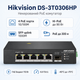 Коммутатор Hikvision DS-3T0306HP неуправляемый настольный 4-портовый PoE 120 Вт без блока питания - изображение 2