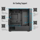 Корпус для ПК AeroCool D301A-G-BK-v2 Mini-Tower без БЖ MicroATX/Mini-ITX ARGB Black (ACCS-DS03043.11) - зображення 8