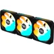 Комплект корпусных вентиляторов Gigabyte EZ Chain RVS Fan 120 PWM 3 шт. 120 мм 2200 об/мин Black (GP-GBT EZRVSFAN1203) - изображение 3
