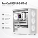 Корпус для ПК AeroCool D301A-G-WT-v2 Mini-Tower без БЖ MicroATX/Mini-ITX ARGB White (ACCS-DS03043.21) - зображення 1