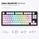 Клавиатура беспроводная Hator Skyfall 80 Wireless механическая 80 клавиш Aurum Lemon Black/White (HTK3180UA) - изображение 1