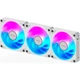 Комплект вентиляторів для корпусу Gigabyte Aorus EZ Chain Fan 120 Ice PWM 3 шт 120 мм 2000 об/хв White (GP-ECFAN1203 ICE) - зображення 5