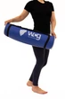 Коврик для йоги и фитнеса WCG ComfortLine NBR 10mm с защитным кантом и разметкой (синий) - изображение 7