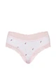 Жіночі трусики Victoria's Secret (28656223455) PINK WinkTM Lace-Trim Cheeky XL білі - зображення 3