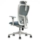 Офисное компьютерное кресло SETON INTARSIO пластик/ткань+сетка серый каркас/темно-серый - изображение 2