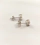 Серебряные серьги-пуссеты с муассанитом 2-1,6 ct 6 мм (Арт.219100/1) - изображение 7