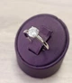 Срібна каблучка з муасанітом 1,0 ct. 6,5 мм 18 розмір, Сертифікат (219683008) - зображення 3