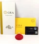 Срібна каблучка з муасанітом 1,0 ct. 6,5 мм 17 розмір, Сертифікат (219683099) - зображення 4