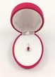 Серебряная подвеска с рубином и цирконием P600/м-ру - изображение 8