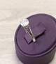 Срібна каблучка з муасанітом 1,0 ct. 6,5 мм 19 розмір, Сертифікат (219157963) - зображення 5