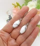 Серьги Роксолана натуральный камень кахолонг - изображение 9