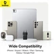 Сетевое зарядное устройство Baseus Palm Fast Charger 1Type-C Power Delivery 30W EU + кабель Type-C to Type-C 60W 20V/3A 1 м (P10111605113-01) Black - изображение 2