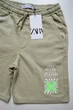 Шорти для хлопчика Zara хакі 140 трикотаж двонитка - изображение 2