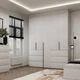 Шкаф распашной комбинированый №3 Light с антресолью 2000x500x2600 Белый брилиант (GAA2LTK031000000) - изображение 1