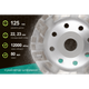 Alloid Pro. Диск алмазный шлифовальный Advanced Segment 125мм - изображение 4