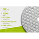 Alloid Pro. Круг алмазный шлифовальный на липучке HEXAGON 100 мм, зерно 1000 - изображение 4