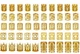 Зажимы кольца для волос 100 единиц Золотистые - изображение 1