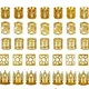 Зажимы кольца для волос 100 единиц Золотистые - изображение 4