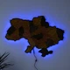Карта України настінна середня 3D об'ємна англійською з синьою підсвіткою (220В) в коробці 92.5*64.6 см Гранд Презент 12ССАнгл - зображення 2