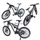 Игрушечный велосипед с резиновыми колесами Металлический Фингербайк MTB – велосипед для трюков и декора, 18 см Серый - изображение 2