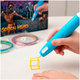 3D ручка принтер от сети с регулировкой скорости и температуры 3 стержня 2 фигурки голубой LS-1916 - изображение 7
