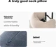 Подушка MUJI для шеи и поясницы дорожная U-образная Dark Blue - изображение 8