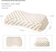 Подушка Dunlopillo ECO Butterfly Массажная из натурального латекса 57х36х8-11.5 см White - изображение 2