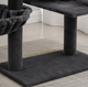 Ігровий комплекс для котів з кігтеточкою та будиночком 50/40/132 Dark Grey - зображення 8