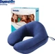 Подушка дорожная Dunlopillo U-Shape U-образная натуральный латекс 30х26 см Blue - изображение 5