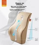 Подушка-спинка ортопедическая GiGi Car Lumbar Support с эффектом памяти Black - изображение 5