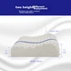 Подушка Paratex Particle Massage Wave Латекс Ортопедична 58х36х11-9 см White - зображення 2