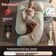 Подушка для вагітних BabyWatch G-образна ортопедична з підтримкою живота 75x110x165 см - зображення 3