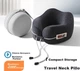 Подушка дорожня NOYOKE U-подібна з ефектом пам'яті для шиї 23×25×11-13 см Dark Gray - зображення 5