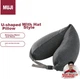 Подушка для шеи MUJI U-Shape Микроволокно дорожное с капюшоном Dark Gray - изображение 4
