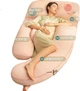 Подушка для вагітних Cotton Center U-Shape Dream Comfort бавовна 175×68×20 см Pink - зображення 2