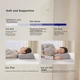 Подушка AiSleep Constant Temperature №4 Memory foam ортопедична низька 60х35х11-9 см зі знімним чохлом Gray - зображення 5