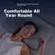 Подушка AiSleep Constant Temperature №4 Memory foam ортопедична низька 60х35х11-9 см зі знімним чохлом Gray - зображення 7
