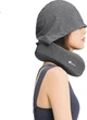 Подушка для шиї Feelcozy Sleep&Alive Snail 2.0 U-подібна з капюшоном піна з ефектом пам'яті Gray - зображення 3