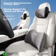 Комплект автоподушок GREAT LIFE для шиї та попереку з ефектом пам'яті 300x200x120 мм Gray/Black - зображення 12