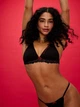 Комплект белья (лиф + трусики стринги) Victoria's Secret (26598959412) Limited-Edition PINK WinkTM Flirty Gift S черный - изображение 2